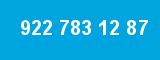 922 783 12 87 922 783 12 87